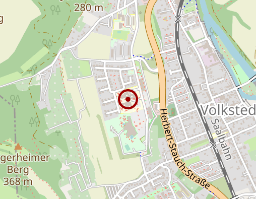 Karte: Thüringen-Kliniken "Georgius Agricola" GmbH, Standort Rudolstadt