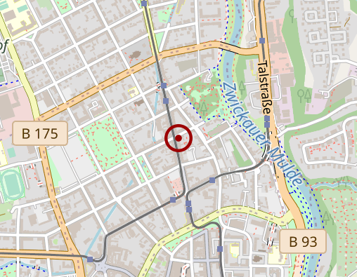 Karte: Funktaxi Zwickau und Umgebung e. G.