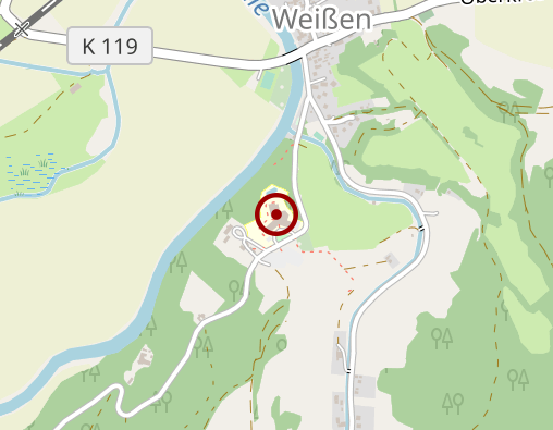 Karte: Klinik an der Weißenburg Pflegezentrum allgemeiner Pflegebereich