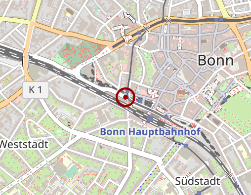 Karte: Pro Domo Pflegehilfe Bonn