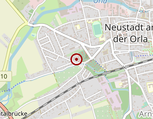 Karte: Seniorenpflege am Gries Diakonieverein "Orlatal" e.V.