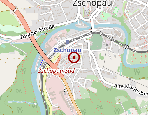 Karte: Tagespflege der Sozialbetriebe Mittleres Erzgebirge gGmbH im Seniorenzentrum