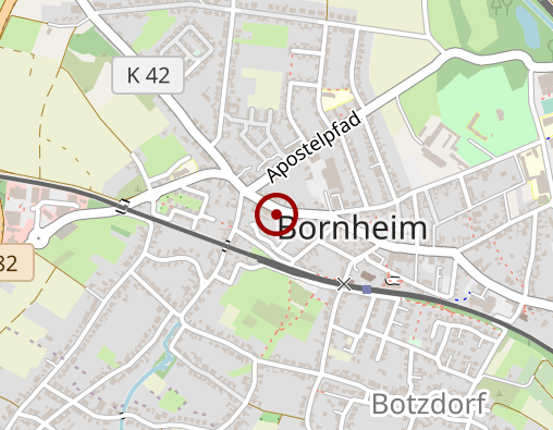 Karte: AOK Rheinland/Hamburg - Servicestelle: Bornheim