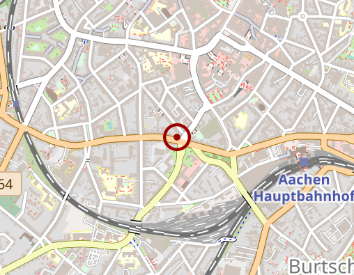 Karte: Caritas-Pflegestation Aachen - West