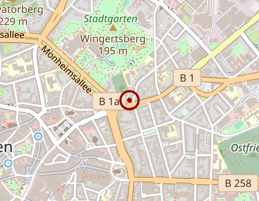 Karte: Aria Taxi GmbH