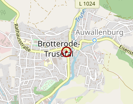 Karte: Diakoniestation des Ev. Kirchenkreises Schmalkalden, Pflegebereich Brotterode