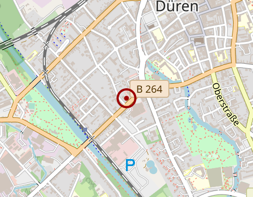 Karte: AOK Rheinland/Hamburg - Geschäftsstelle: Düren