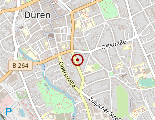 Karte: Caritaspflegestation Düren