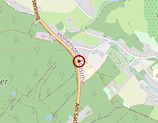 Karte: Altenpflegeheim "Haus Jahreszeiten" im Bethlehemstift