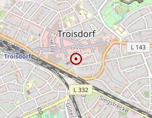 Karte: Caritas-Pflegestation Troisdorf / Siegburg West