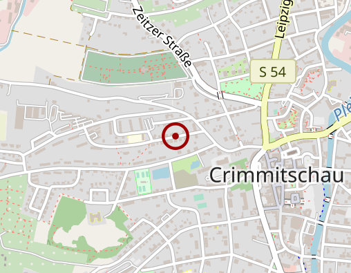 Karte: Sozialteam Sachsen gGmbH - STZ Crimmitschau