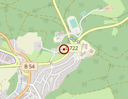 Karte: Haus Hohwäldchen