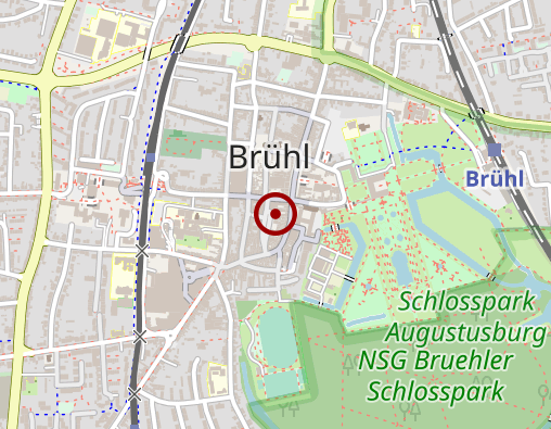 Karte: AOK Rheinland/Hamburg - Geschäftsstelle: Brühl