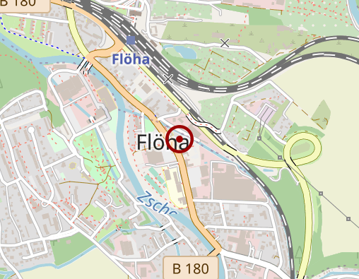 Karte: Volkssolidarität Regionalverband Freiberg e.V. Sozialstation