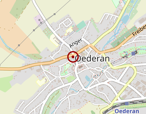 Karte: Physiotherapie Oederan Gerlach u. Forberg GbR