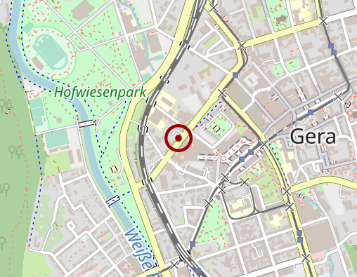 Karte: Tagesbetreuung der Volkssolidarität Gera e.V.