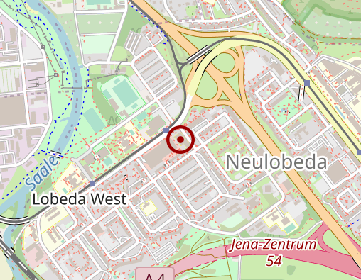 Karte: Zentrum für Betreuung und Pflege Jena-Lobeda