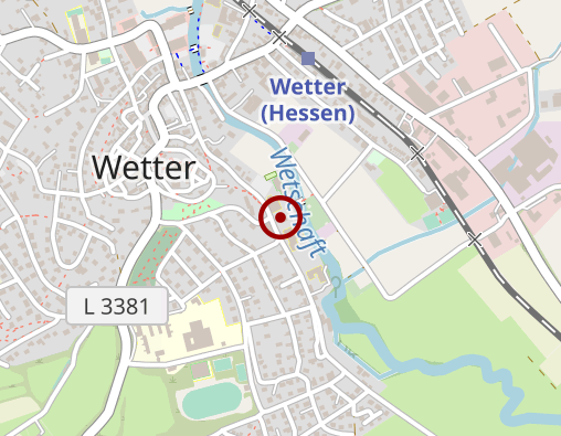 Karte: BI Sozialpsychatrie Wohneinrichtung Wetter