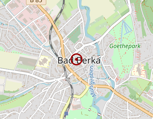 Karte: HUMANITAS Bad Berka GbR Amb. Kranken- und Altenpflege