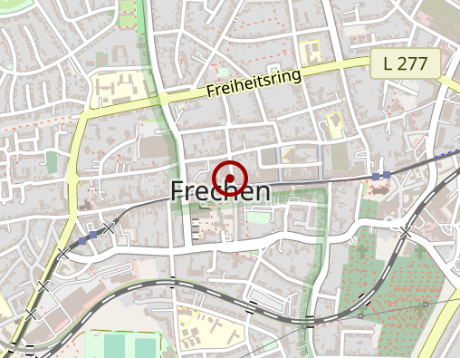 Karte: AOK Rheinland/Hamburg - Geschäftsstelle: Frechen