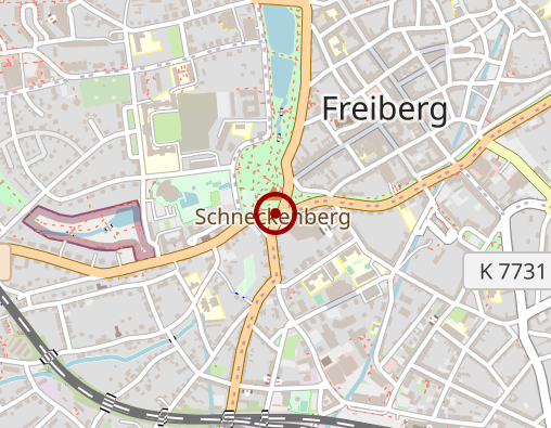 Karte: Seniorenheime Freiberg gemeinnützige GmbH Tagespflege Haus Johannishof