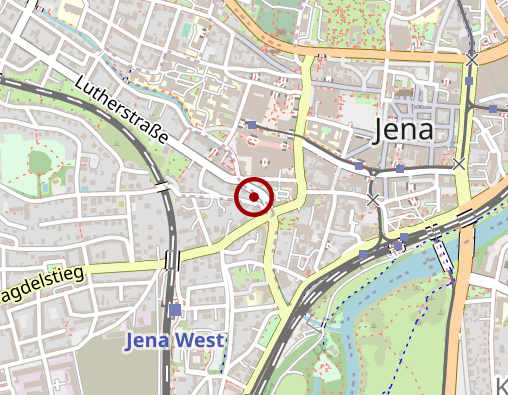 Karte: Freizeit- und Bildungsangebot für Menschen mit geistiger Behinderung der Lebenshilfe Kreisverein Jena e.V.