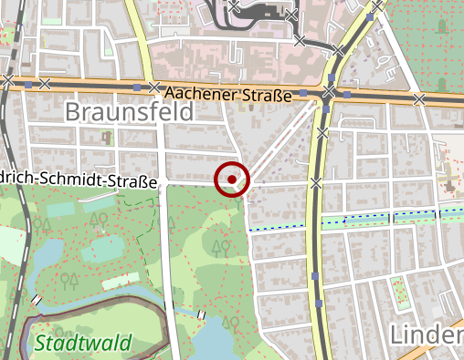 Karte: Die Stadtwaldpraxis Osteopathie Chiropraktik Naturheikunde