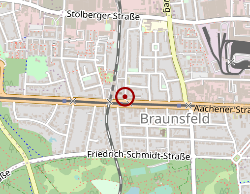 Karte: Clarenbachstift und Benderstift