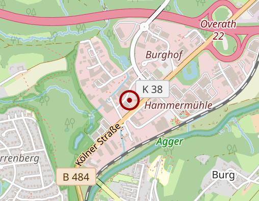 Karte: Sozialstation Overath DRK Pflegedienste Rhein-Sieg/ Rhein-Berg gGmbH