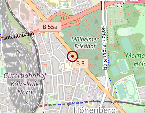 Karte: Schwerstkranken und Schmerzpatienten Versorgungsnetzwerk der Metropolregion Köln e. V.