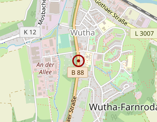 Karte: Taxi & Mietwagen Zentrale Eisenach & Wartburgkreis