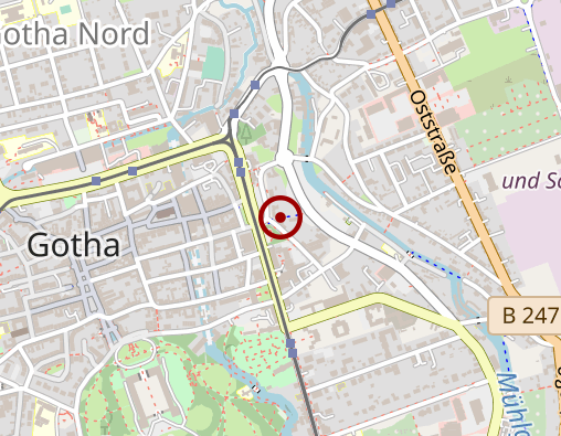 Karte: Internationaler Bund - IB Mitte gGmbH Mobile Hilfen Thüringen Pflegedienst Gotha