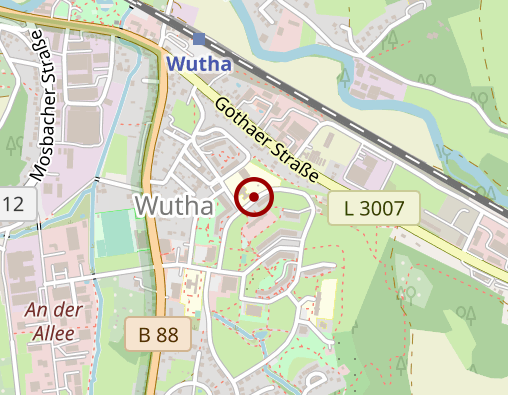 Karte: Betreuungszentrum der Volkssolidarität am Rehberg