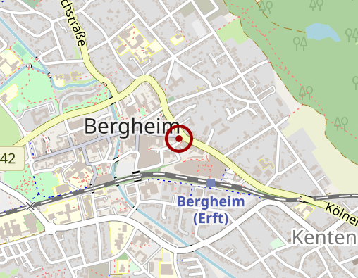 Karte: AOK Rheinland/Hamburg - Geschäftsstelle: Bergheim