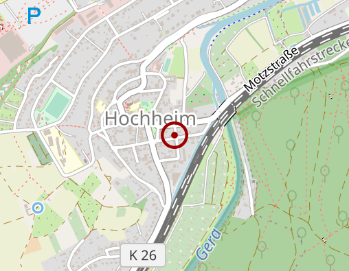 Karte: Physiotherapie in Hochheim Susanne Koch