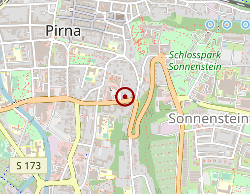 Karte: Diakonie Pirna - Offene Sozialarbeit - Offene Behindertenhilfe