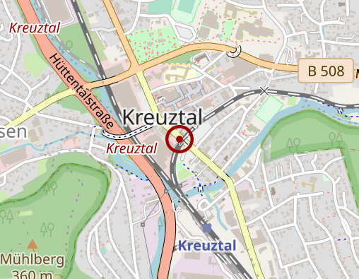 Karte: Sozialwerk St. Georg Pluspunkt Siegen-Wittgenstein