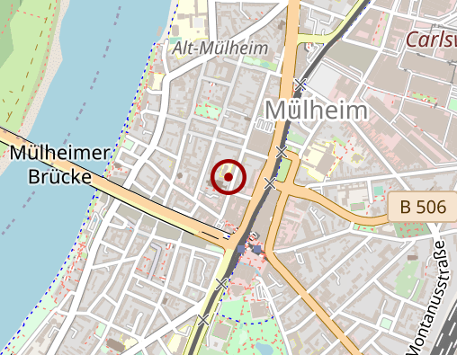 Karte: Caritas Ambulante Pflege Stadtbezirk Mülheim-West