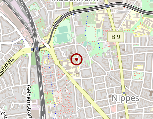 Karte: Caritas Ambulante Pflege Stadtbezirk Nippes