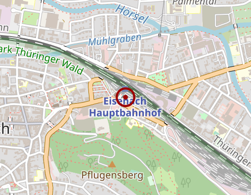 Karte: Taxi-und Mietwagengenossenschaft Eisenach e.G.