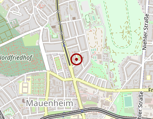 Karte: TherapiePraxis Köln-Weidenpesch Rotterdam