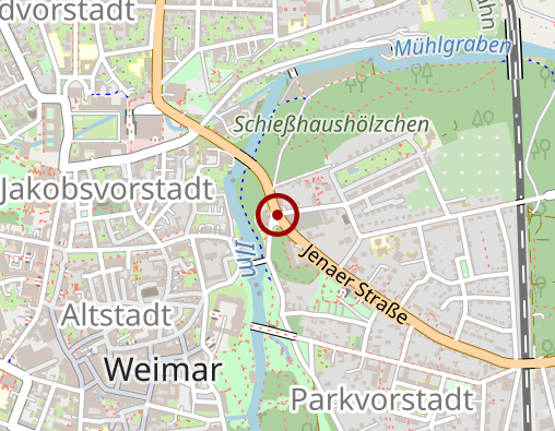 Karte: Betreutes Wohnnen im Jakobsviertel Weimar GmbH