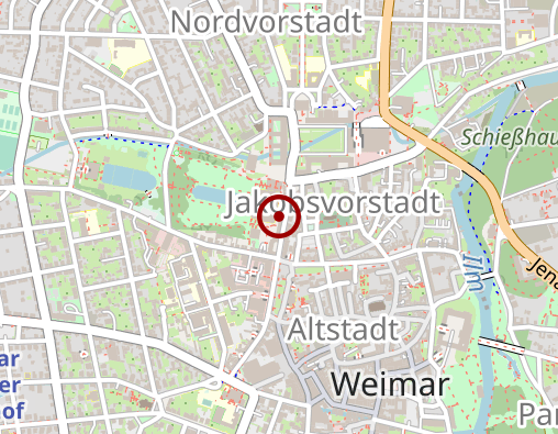 Karte: Tierbestattung im Rosengarten Tierfriedhof Weimar