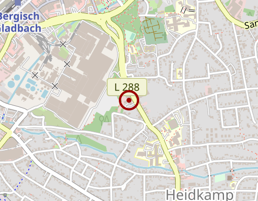 Karte: AOK Rheinland/Hamburg - Geschäftsstelle: Bergisch Gladbach