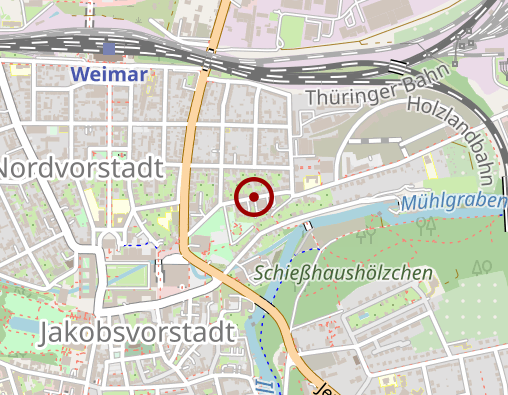 Karte: Trägerwerk Soziale Dienste -Weimar