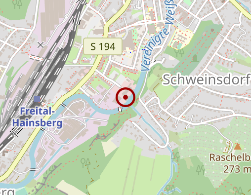 Karte: DRK Freital Soziale Dienste gGmbH Tagespflege "Zur alten Feile"