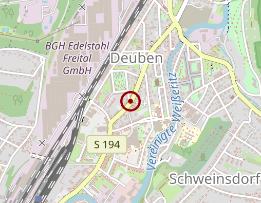 Karte: DRK-Seniorenwohnpark Freital gGmbH