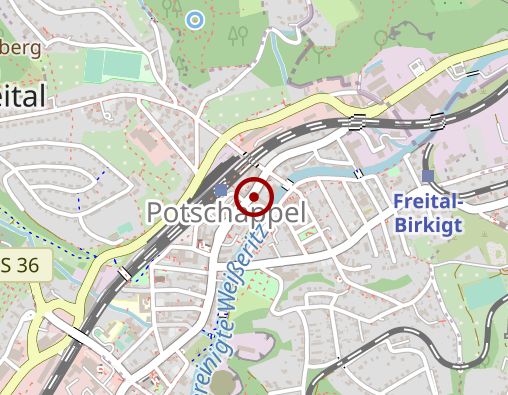 Karte: Pflegedienst Monika Rietzschel GmbH "Fürsorge rund um die Uhr"