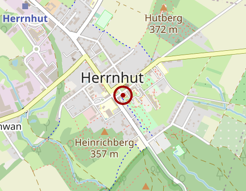 Karte: Tagespflege am Zinzendorfplatz