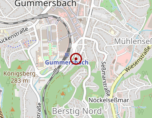 Karte: OGB Oberbergische Gesellschaftzur Hilfe f. psy. Behinderte